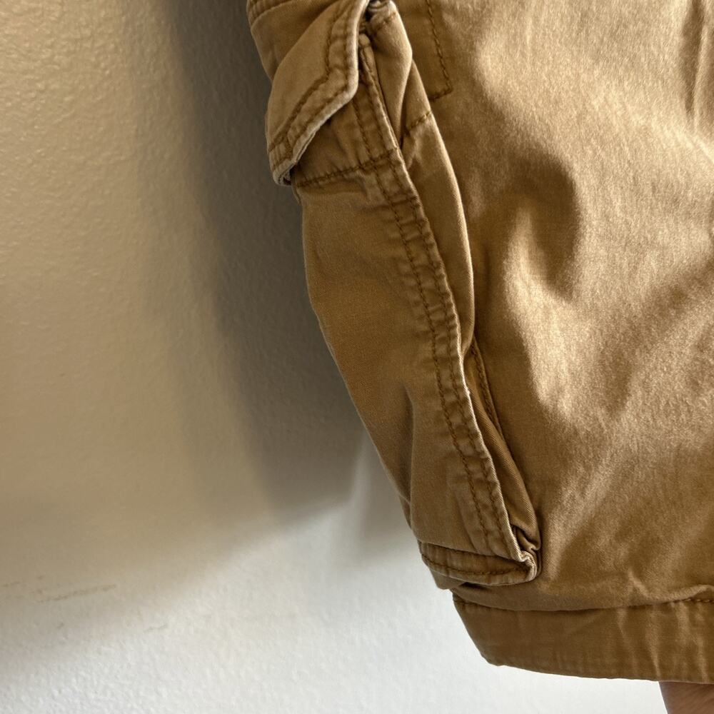 Hollister Khaki Tan Cargo Shorts Men 33 Vintage Beach Summer Skate Y2K - Picture 7 of 7